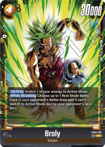 Broly - FB08-087 (FB08-087), Saiyan's Pride — DB Fusion card price