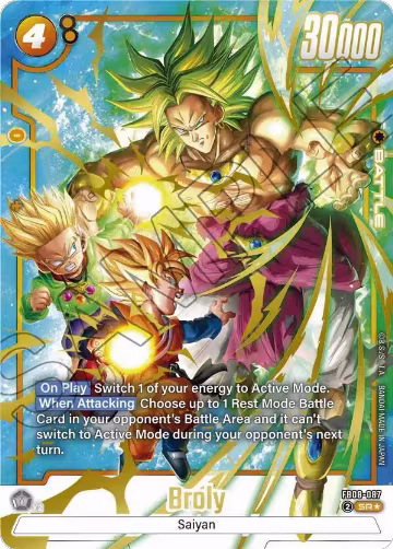 Broly - FB08-087 (Alternate Art) (FB08-087), Saiyan's Pride — DB Fusion card price