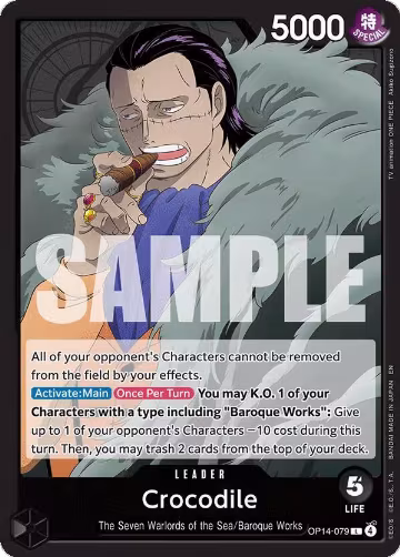 Crocodile - OP14-079 (OP14-079), The Azure Sea's Seven — One Piece card price