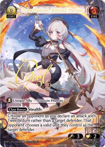 Tweedledum, Rattled Dancer (CSR) (101), Promotional Cards — Grand Archive card price