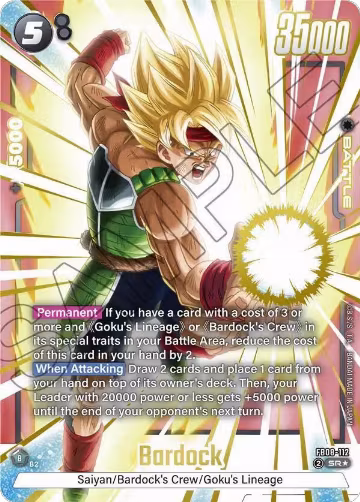Bardock - FB08-112 (Alternate Art) (FB08-112), Saiyan's Pride — DB Fusion card price
