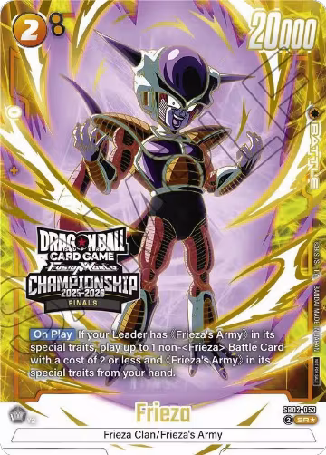 Frieza - SB02-053 (Championship 2025-2026 Finals) (SB02-053), Tournament and Championship Promos — DB Fusion card price