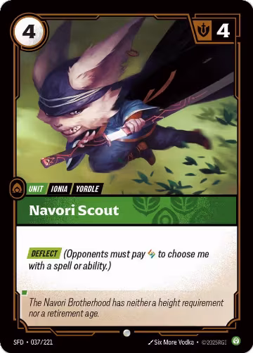 Navori Scout (037/221), Spiritforged — Riftbound card price