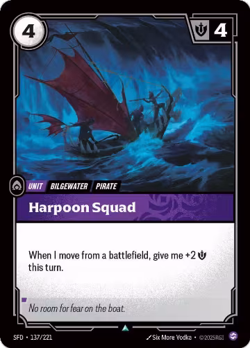 Harpoon Squad (137/221), Spiritforged — Riftbound card price