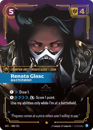 Renata Glasc, Mastermind (088/221), Spiritforged — Riftbound card price