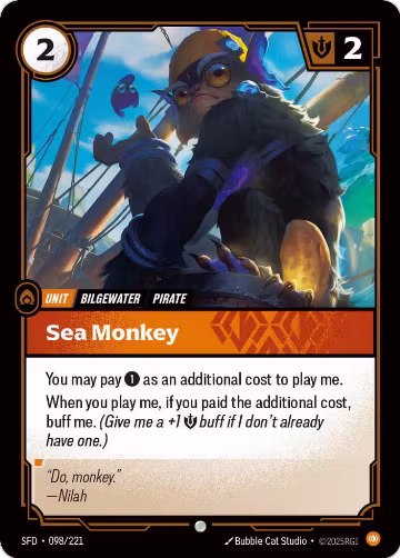 Sea Monkey (098/221), Spiritforged — Riftbound card price