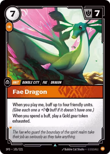 Fae Dragon (101/221), Spiritforged — Riftbound card price