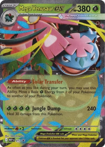 Mega Venusaur ex - 013 (013), Mega Evolution Promo — Pokémon card price