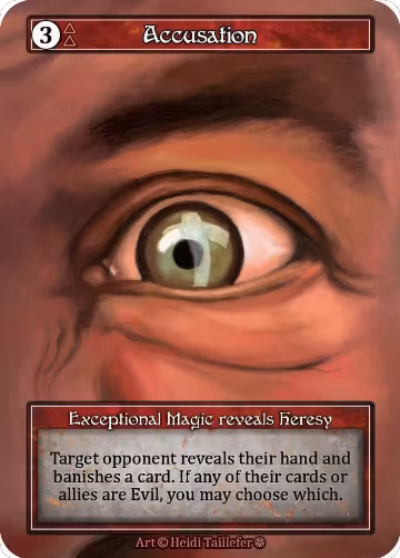 Accusation (Foil), Gothic — Sorcery card price