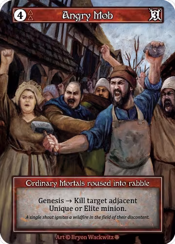 Angry Mob (Foil), Gothic — Sorcery card price