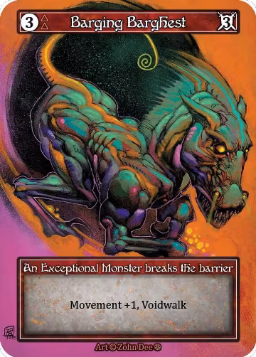 Barging Barghest (Foil), Gothic — Sorcery card price
