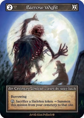Barrow Wight (Foil), Gothic — Sorcery card price