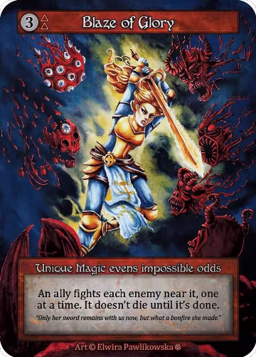 Blaze of Glory, Gothic — Sorcery card price