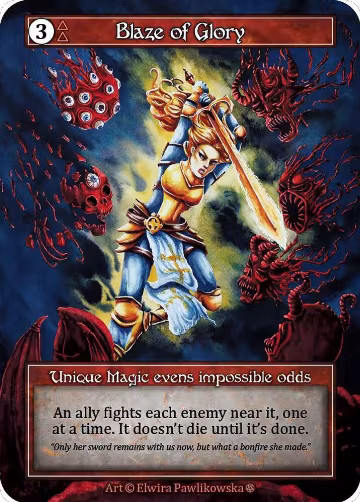 Blaze of Glory (Foil), Gothic — Sorcery card price