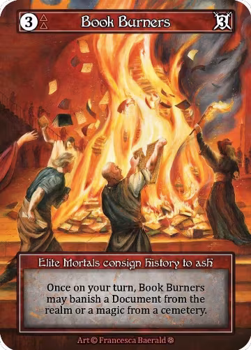 Book Burners (Foil), Gothic — Sorcery card price