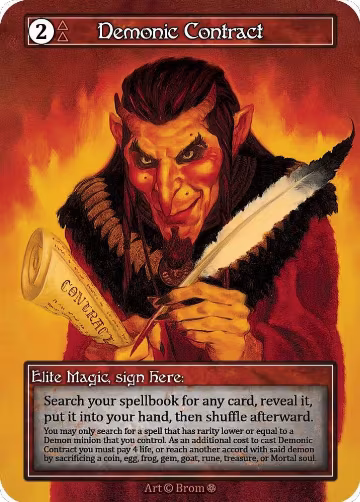 Demonic Contract (Foil), Gothic — Sorcery card price