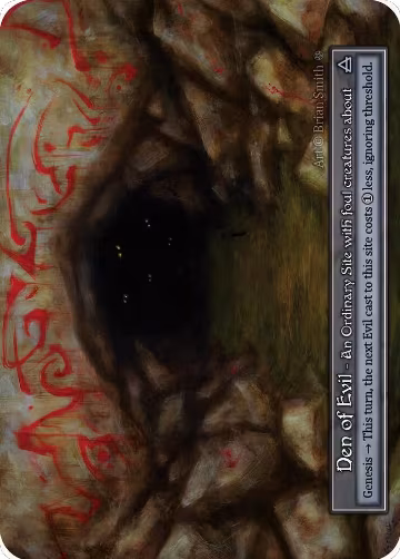 Den of Evil (Foil), Gothic — Sorcery card price