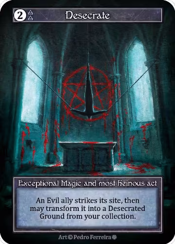 Desecrate (Foil), Gothic — Sorcery card price