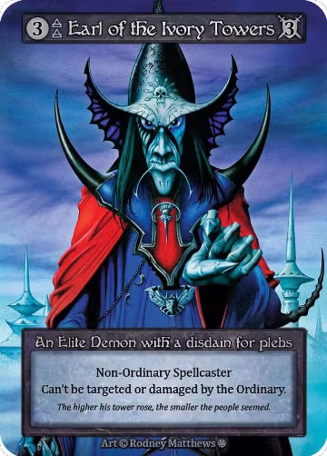 Earl of the Ivory Towers, Gothic — Sorcery card price