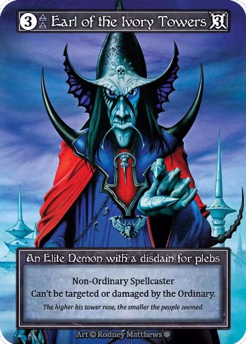 Earl of the Ivory Towers (Foil), Gothic — Sorcery card price