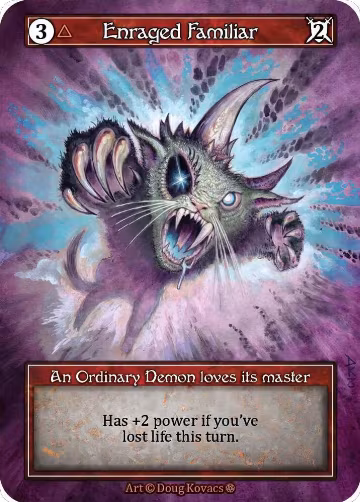 Enraged Familiar (Foil), Gothic — Sorcery card price