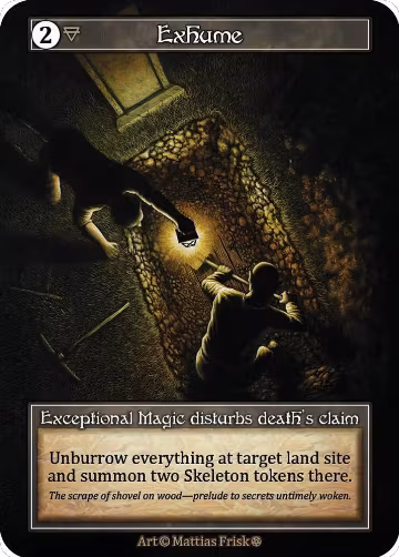 Exhume (Foil), Gothic — Sorcery card price