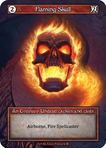 Flaming Skull (Foil), Gothic — Sorcery card price