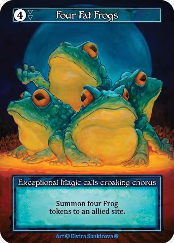 Four Fat Frogs (Foil), Gothic — Sorcery card price