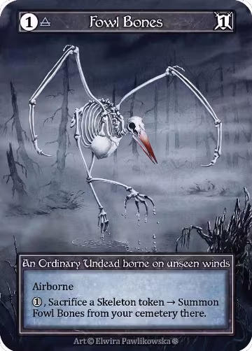 Fowl Bones (Foil), Gothic — Sorcery card price