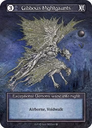 Gibbous Nightgaunts (Foil), Gothic — Sorcery card price