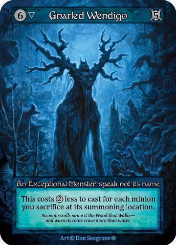 Gnarled Wendigo, Gothic — Sorcery card price