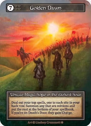 Golden Dawn (Foil), Gothic — Sorcery card price