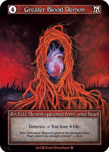 Greater Blood Demon (Foil), Gothic — Sorcery card price