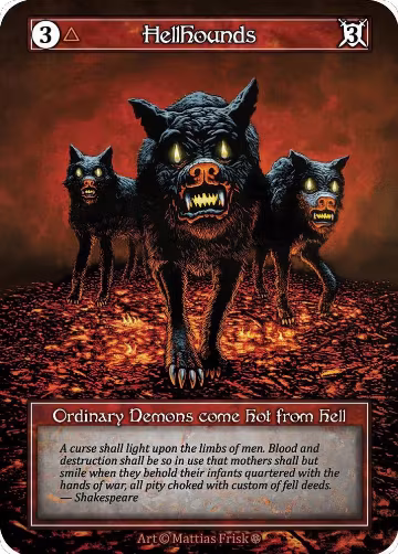 Hellhounds (Foil), Gothic — Sorcery card price