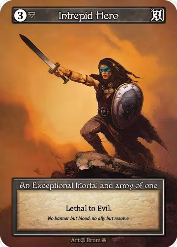 Intrepid Hero (Foil), Gothic — Sorcery card price