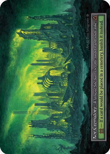 Kor Crematory (Foil), Gothic — Sorcery card price