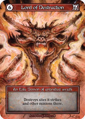 Lord of Destruction (Foil), Gothic — Sorcery card price