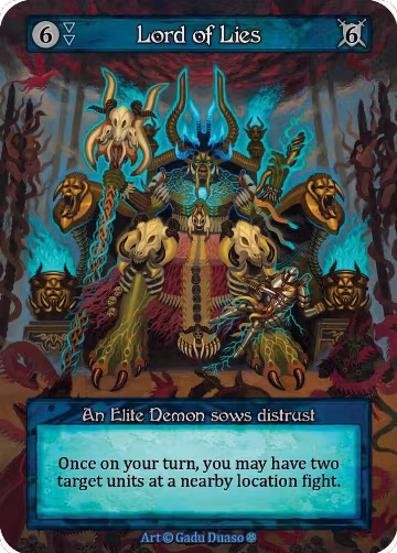 Lord of Lies, Gothic — Sorcery card price