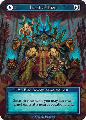 Lord of Lies (Foil), Gothic — Sorcery card price
