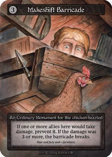 Makeshift Barricade, Gothic — Sorcery card price