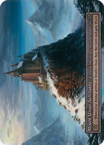 Mount Ussar Sanctuary (Foil), Gothic — Sorcery card price