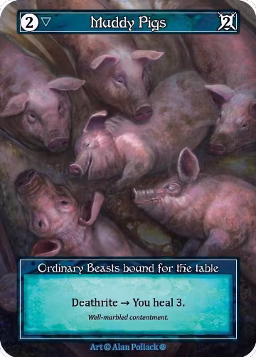 Muddy Pigs (Foil), Gothic — Sorcery card price