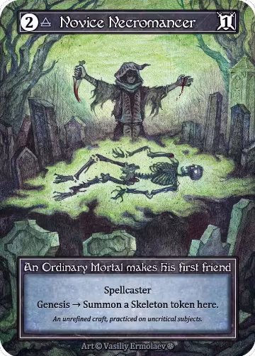 Novice Necromancer (Foil), Gothic — Sorcery card price