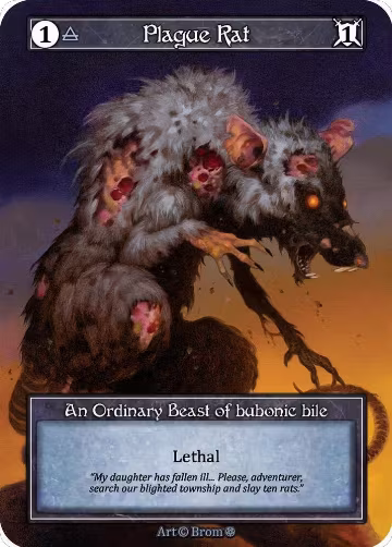 Plague Rat (Foil), Gothic — Sorcery card price