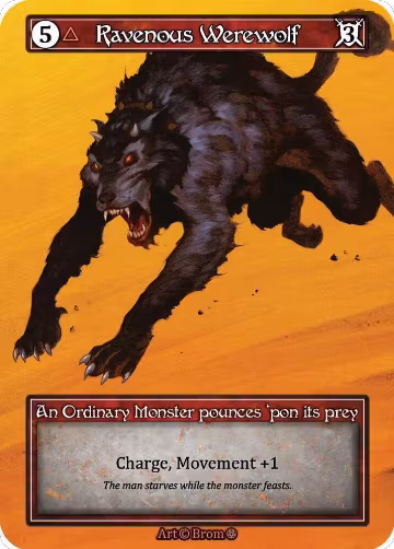 Ravenous Werewolf (Foil), Gothic — Sorcery card price