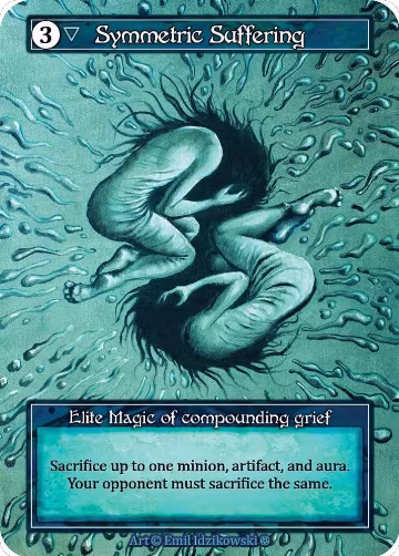 Symmetric Suffering (Foil), Gothic — Sorcery card price
