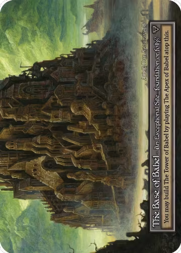 The Base of Babel (Foil), Gothic — Sorcery card price