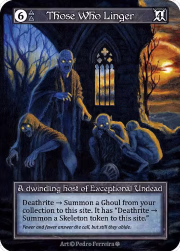 Those Who Linger (Foil), Gothic — Sorcery card price