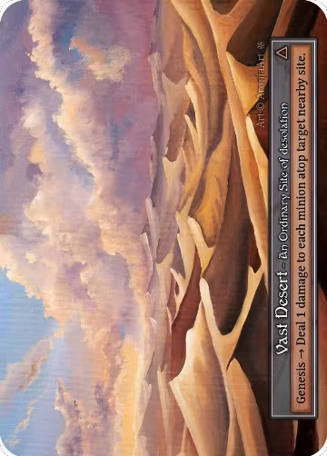 Vast Desert (Foil), Gothic — Sorcery card price