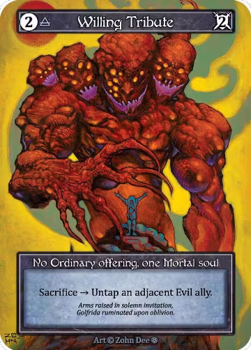 Willing Tribute (Foil), Gothic — Sorcery card price